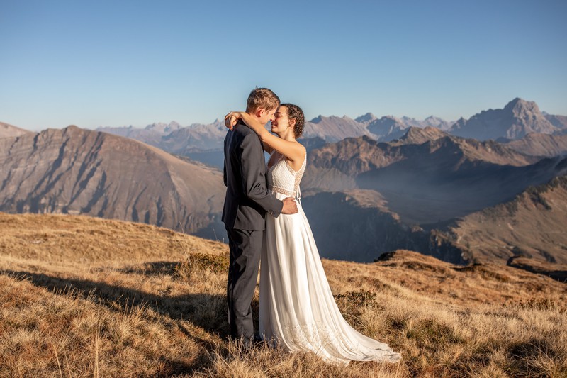 Hochzeitsfotos in den Bergen