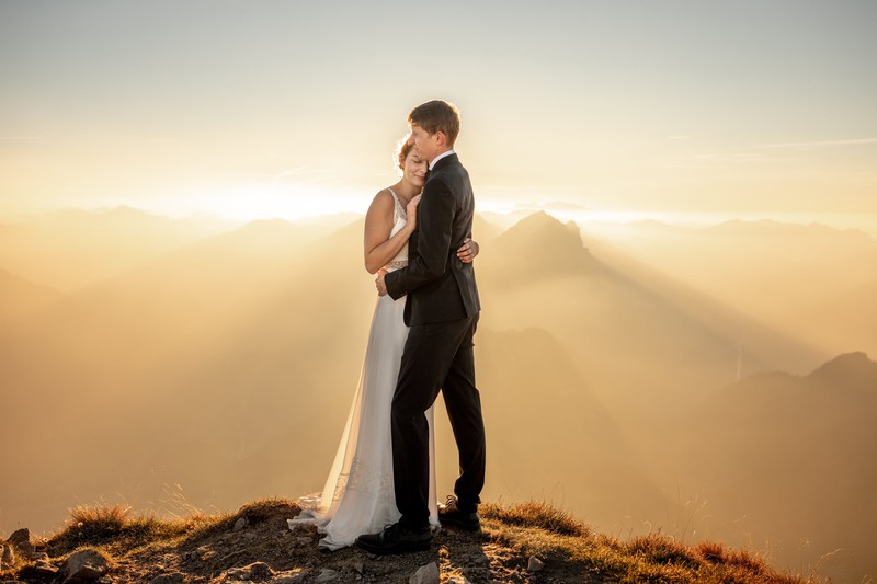 Elopements und After Wedding Fotos in den Bergen