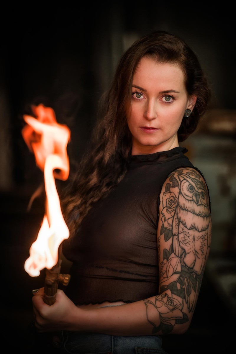 Fotoshooting Vorarlberg mit Feuer